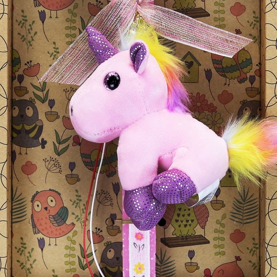 Λαμπάδα Synchronia Μπρελόκ Μονόκερος - Ροζ image 2