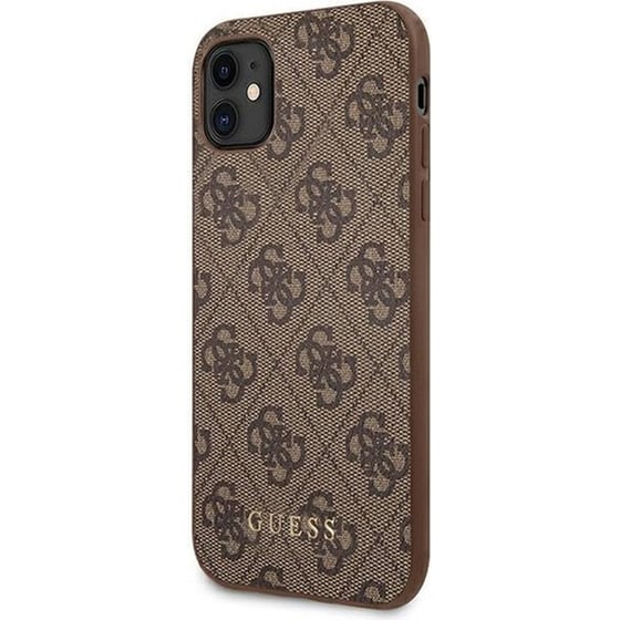 Θήκη Apple iPhone 11 - Guess Metal Logo - Καφέ image 0