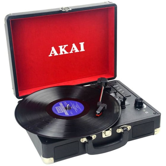 Πικάπ Akai ATT-E10 Με Ενσωματωμένα Ηχεία - Μαύρο image 1