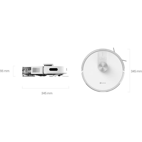 HIKVISION EZVIZ COMBO RE4 για Σκούπισμα & Σφουγγάρισμα Λευκή Σκούπα Ρομπότ image 3