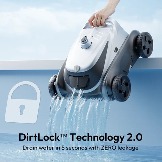 BUBLUE Bubot 500P 2.5 L Γκρι Σκούπα Ρομπότ Πισίνας image 3