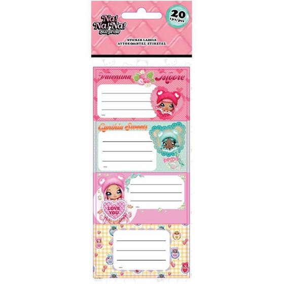Αυτοκόλλητες Ετικέτες Διακάκης ΝαΝαΝα ( 5 Φύλλα - 20 Τεμάχια) image 0