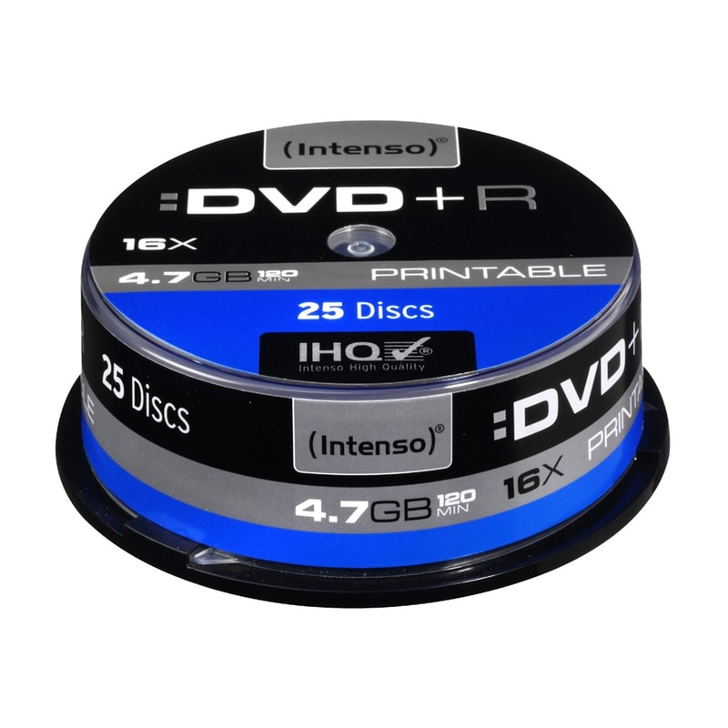 Δίσκοι CD/DVD Intenso DVD+R 4.7GB 25τμχ