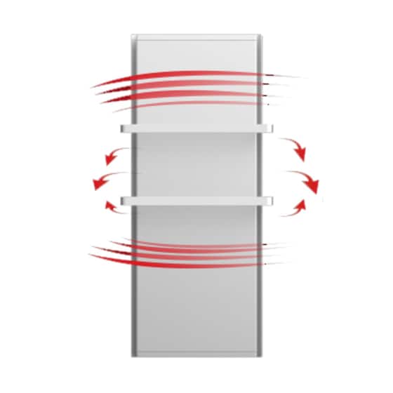 RADIALIGHT ICON 10 2B Πετσετοκρεμάστρα Μπάνιου με WiFi 1000W Γκρι image 1