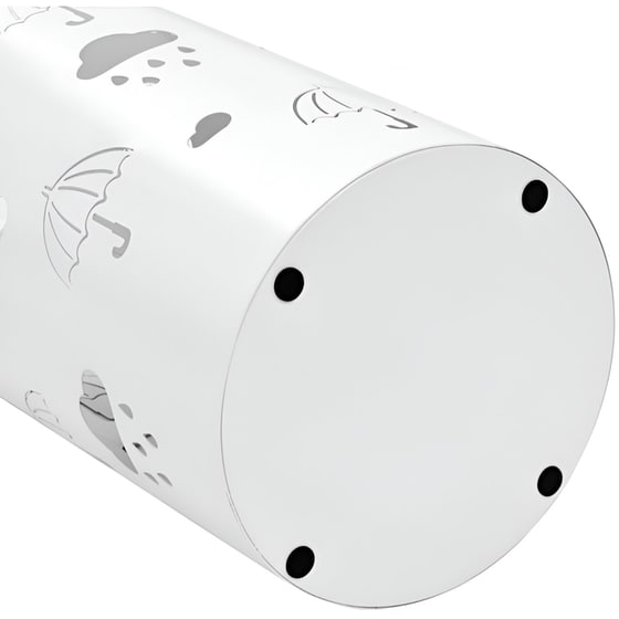 Ομπρελοθήκη VidaXL Ατσάλινη Ø20x48.5 cm - Λευκό image 1