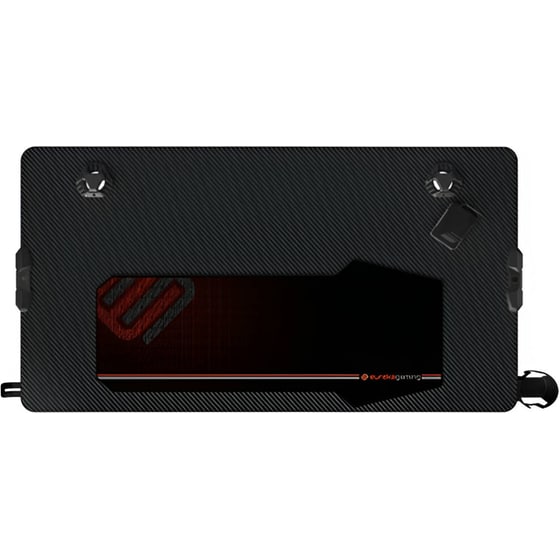 Γραφείο Gaming Eureka Ergonomic ERK-GIP-44B από Carbon Fiber 112x60cm - Μαύρο image 2