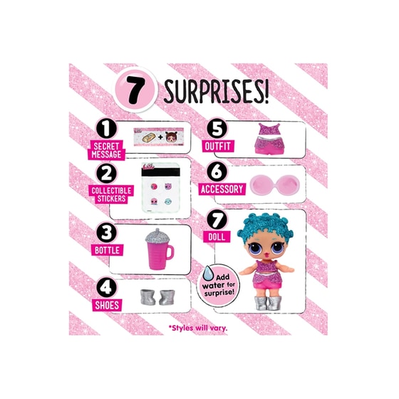 Μίνι Κούκλα LOL Surprise Glitter 7 Εκπλήξεις - Τυχαία Επιλογή image 4
