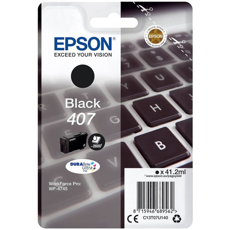 Epson C13T07U140 Μαύρο Μελάνι Εκτυπωτή