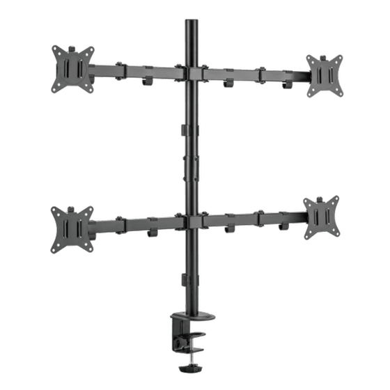 Βάση στήριξης οθόνης με βραχίονα SBOX LCD-352/4-2 17" - 32" - Μαύρο image 9