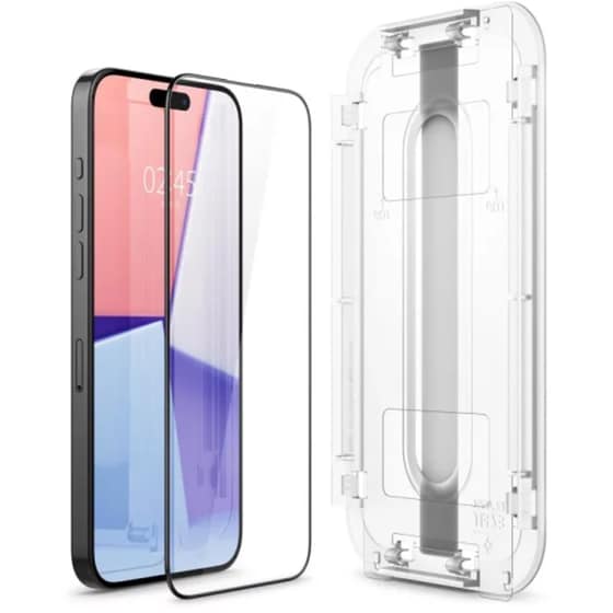 Προστατευτικό Οθόνης Apple iPhone 15 Pro Max - Spigen EZ Fit GLAS.tR 2τμχ image 2