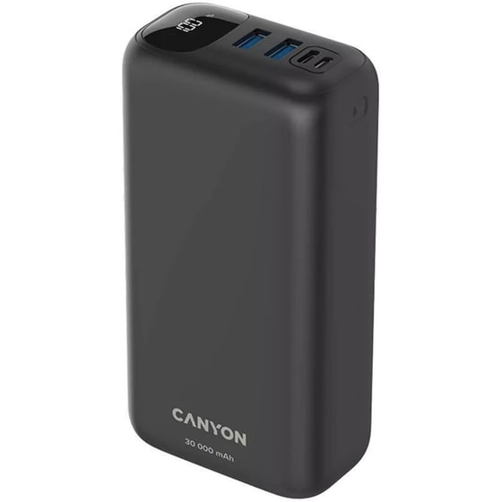 Powerbank Canyon 30.000 mAh - Μαύρο image 2