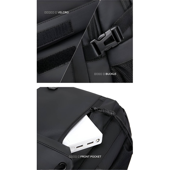 Τσάντα Laptop Arctic Hunter B00531 15.6" Αδιάβροχη - Γκρι image 5
