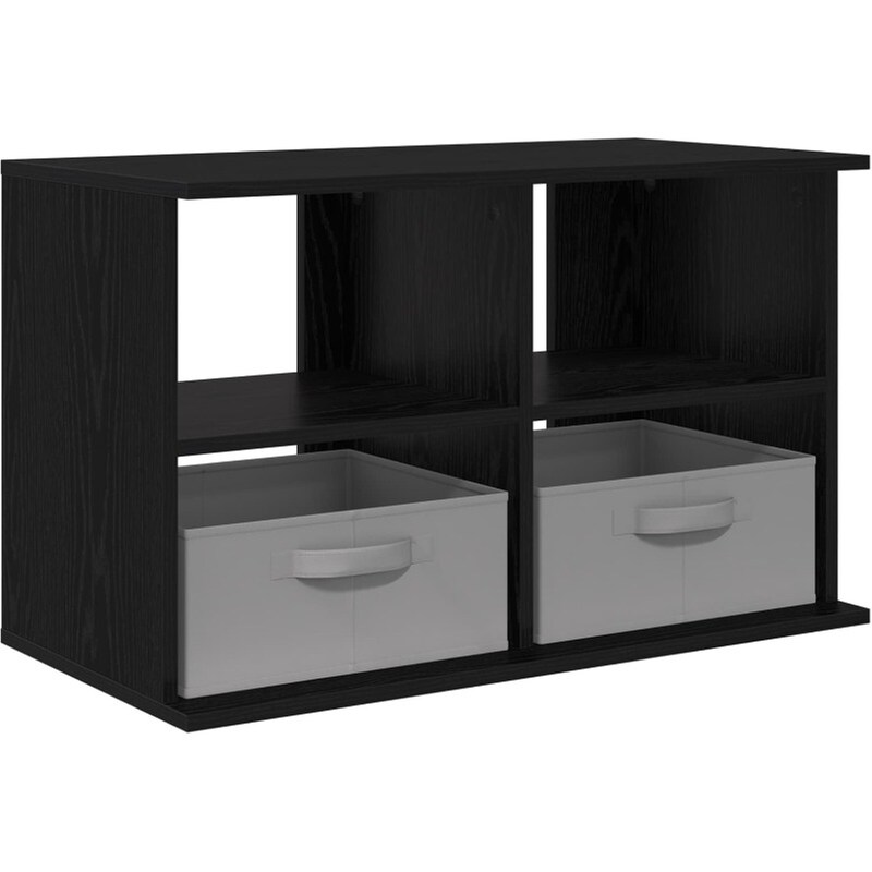Έπιπλο Τηλεόρασης VidaXL με Συρτάρι 79 x 40 x 48 cm - Μαύρη Οξιά