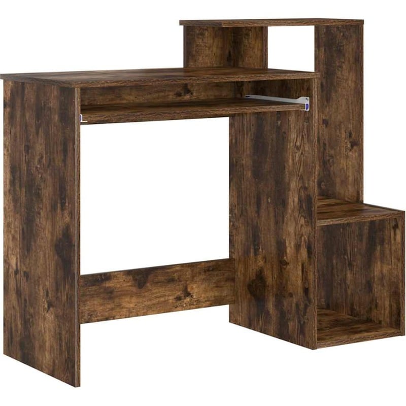 Γραφείο VidaXL από Επεξεργασμένο Ξύλο 106x41x88,5 cm - Καπνιστή Δρυς