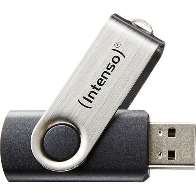 Intenso Basic Line 64GB USB 2.0 Stick Μαύρο
