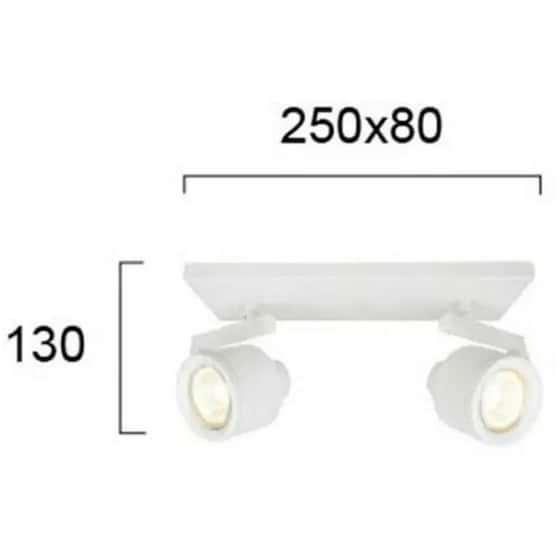 Σποτ Δίφωτο Viokef Magma 4094901 από Χάλυβα - Μαύρο image 1