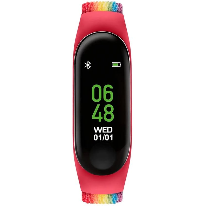 TIKKERS Activity Tracker Tikkers Παιδικό Με Υφασμάτινο Λουράκι - Red