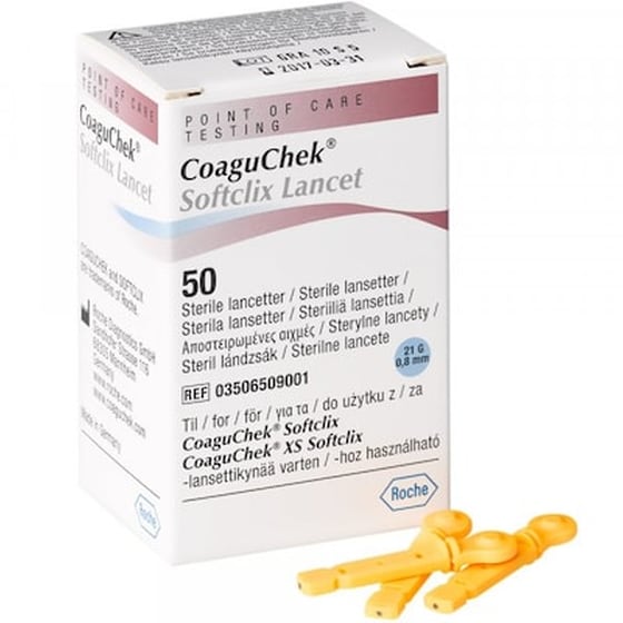 Βελόνες Μετρητή Σακχάρου COAGUCHEK SOFTCLIX (50τμχ) image 0