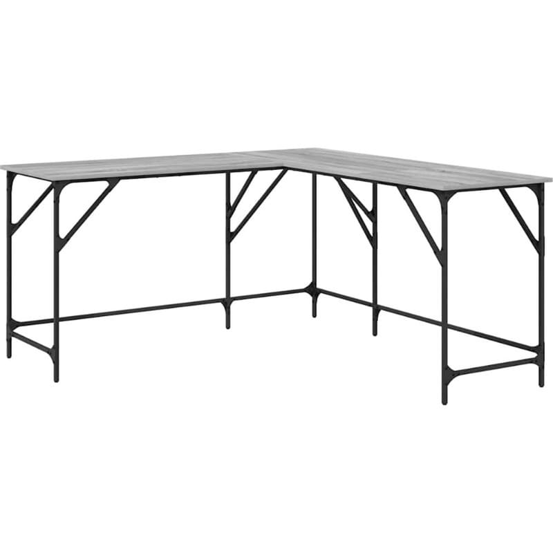 Γραφείο VidaXL από Επεξεργασμένο Ξύλο 149x149x75 cm - Γκρι Sonoma