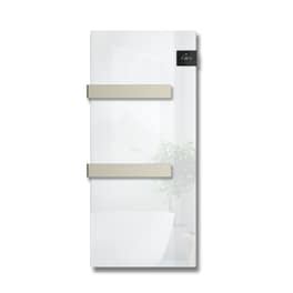 Radialight Silk Λευκή - Ψηφιακή Πετσετοκρεμάστρα Μπάνιου Με Γυάλινη Πρόσοψη