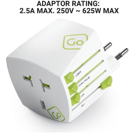 Αντάπτορας ταξιδίου Go Travel World travel adapter - Absolute White image 2