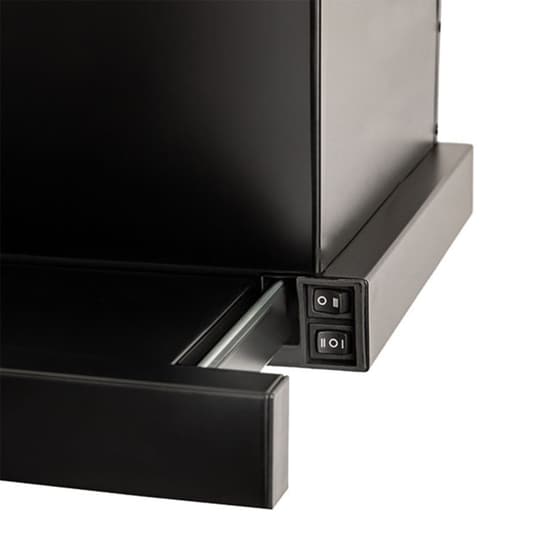 DAVOLINE OMEGA PLUS BLK 60 Απορροφητήρας Συρόμενος 60 cm Μαύρο image 2