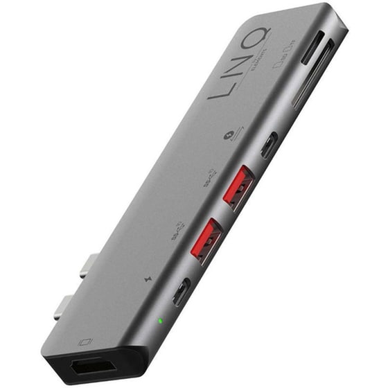 USB Hub Linq 7-Port LQ48012 - Γκρι image 0