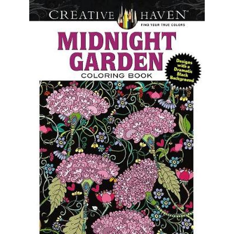 Creative Haven Midnight Garden Coloring Book
