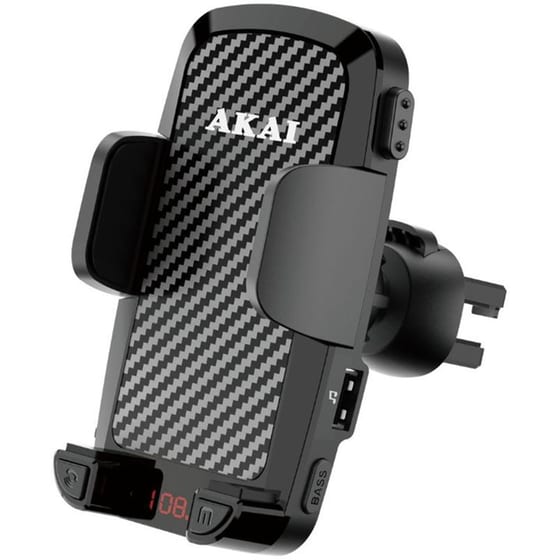 Βάση Στήριξης Αυτοκινήτου για Αεραγωγό AKAI FMT-C14BT - Black image 1