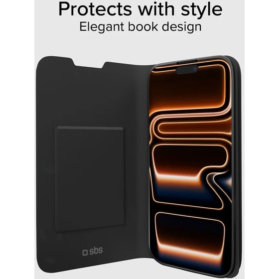 Θήκη Apple iPhone 17 Pro - SBS Book-style Case with Stand Support - Black image 1