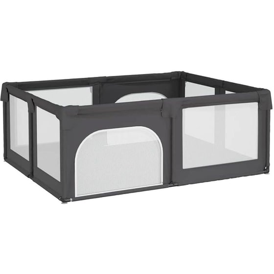 Παρκοκρέβατο VidaXL Σκούρο Γκρι image 0