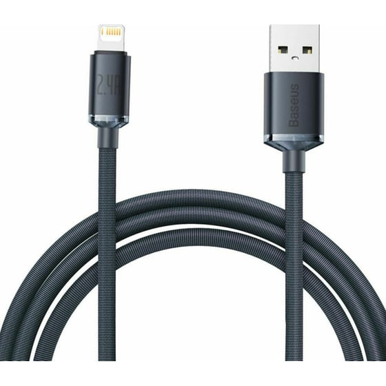 Καλώδιο δεδομένων Baseus Crystal Shine Series Usb to Lightning 2m - Black image 0