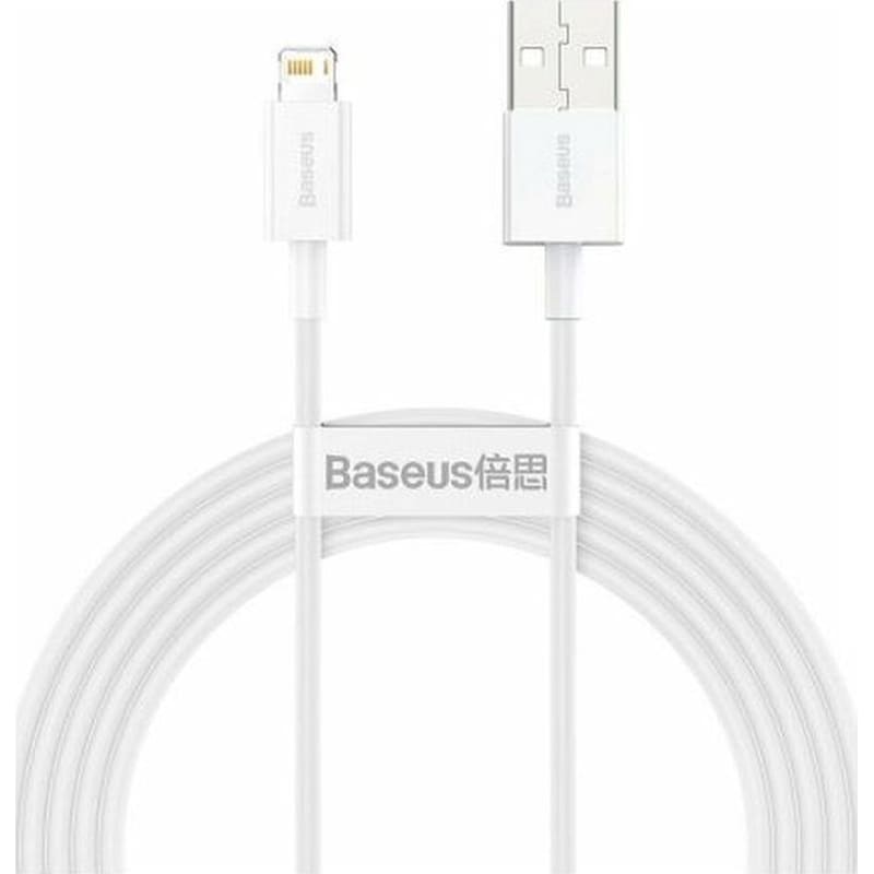 Καλώδιο φόρτισης Baseus USB-A σε Lightning Superior Series , Fast Charging 2m – Λευκό