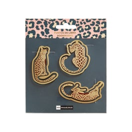 MIQUELRIUS Σετ 3 Μεταλλικοί Σελιδοδείκτες Animal Print