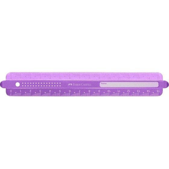 Χάρακας Faber-Castell Sparkle Άθραυστος 15 cm (1 Τεμάχιο) image 4