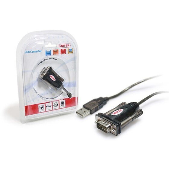 Καλώδιο Unitek USB-A Male σε Serial Male - 1.5m image 0