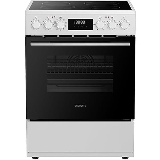 DAVOLINE CMFW 1100 WH 70 Lt Λευκό Ηλεκτρική Κουζίνα Κεραμική image 0