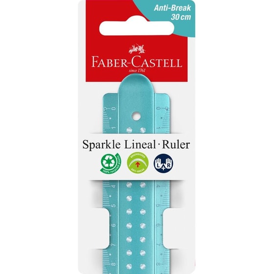 Χάρακας Faber-Castell Sparkle Breakresistant 30 cm (1 Τεμάχιο) image 5