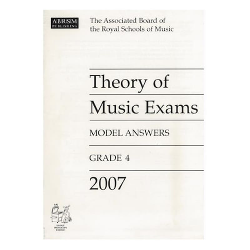 ABRSM Abrsm - Theory Of Music Exams 2007 Model Answers, Grade 4