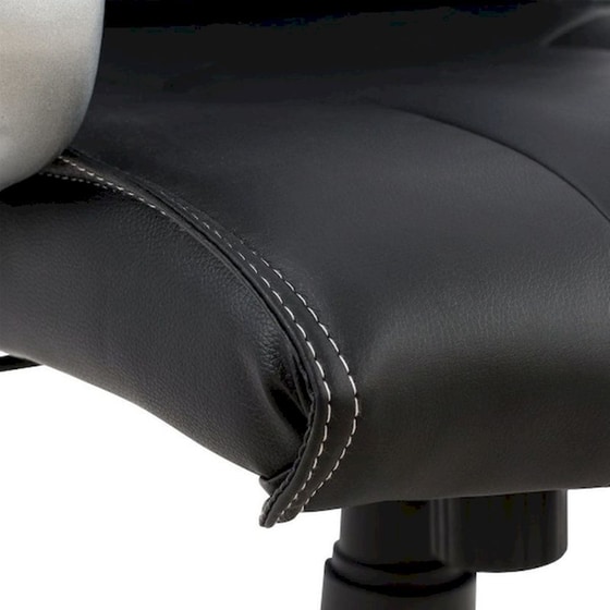 Καρέκλα Γραφείου 24Mall Pata από Τεχνητό Δέρμα - Μαύρη image 6