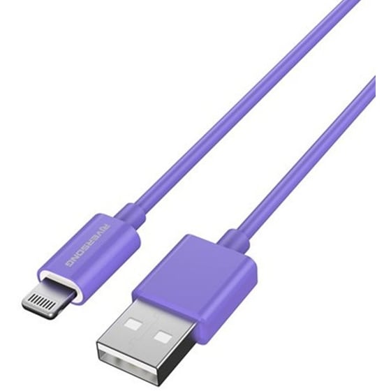 Καλώδιο Rirversong USB σε Lightning 1.2m - Μωβ image 1