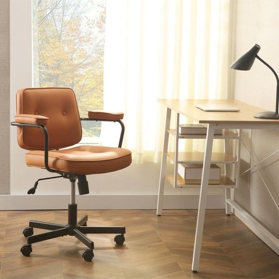 Καρέκλα Γραφείου Nextdeco Camel 35824 - Πορτοκαλί image 1