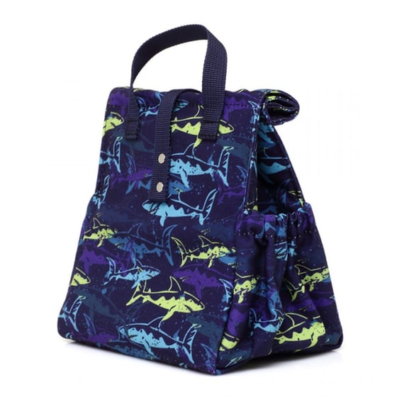 Τσαντάκι Φαγητού The Lunchbags Shark Kids με Μπλε Χερούλια image 4