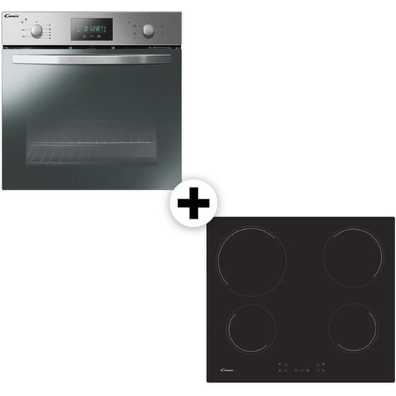 Eντοιχιζόμενο Σετ Φούρνος και Εστία CANDY FCS 605X/Ε & CH 64CCB Inox image 0