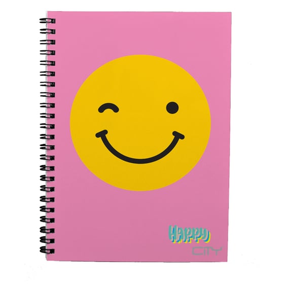 Τετράδιο&nbsp;Σπιράλ&nbsp;Lycsac 3 Θεμάτων&nbsp;Α4&nbsp;Happies&nbsp;City (1 Τεμάχιο) image 1
