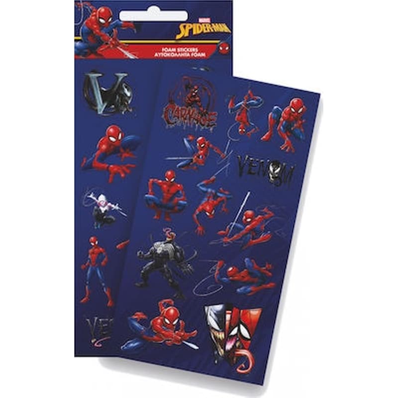 Sticker Foam Spiderman Σούπερ Αυτοκόλλητα