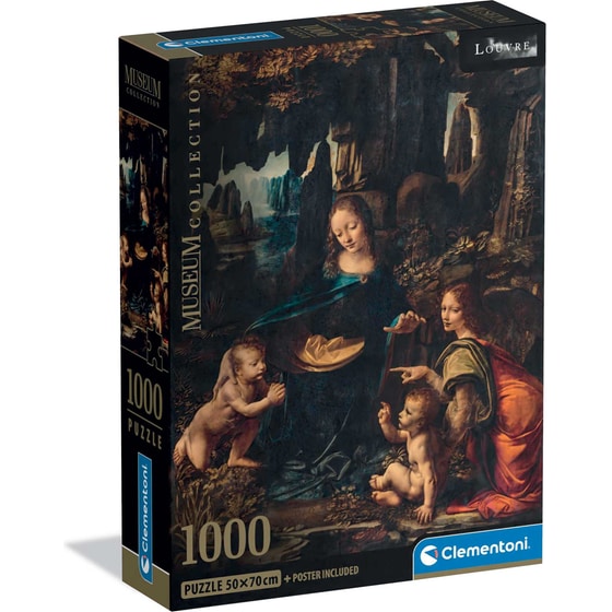 Παζλ Clementoni Museum Collection Leonardo da Vinci: Η Παναγία των Βράχων (1000 Κομμάτια) image 0