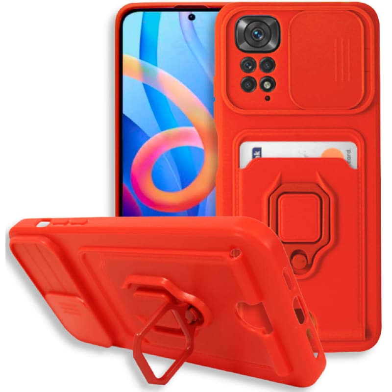 BODYCELL Θήκη Xiaomi Redmi Note 11/11s - Bodycell Multifunction - Κόκκινο