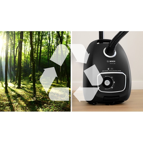 BOSCH BGL41BA3H 600 W με Σακούλα 4 L Μαύρη Ηλεκτρική Σκούπα image 8