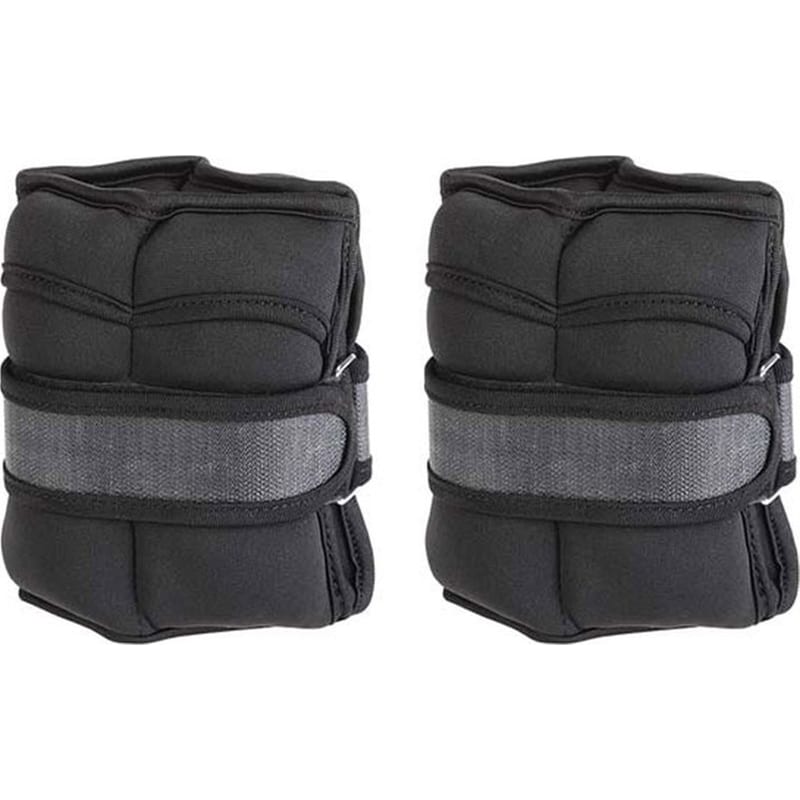 BAKAJI Βαράκια Άκρων 2 x 1.25kg Σταθερού Βάρους Bakaji από Νεοπρένιο - Μαύρο